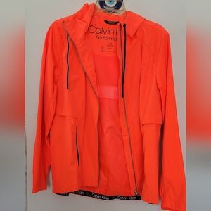 Calvin Klein bright orange Rain repel size L
